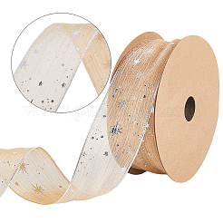 20 Yards bedrucktes Ripsband aus Polyester&nbsp;OCOR-WH20005-32B-04