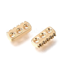 Maglie multifilamento in ottone con micro pavé di zirconi trasparenti&nbsp;KK-N290-19G