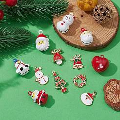 Kit de búsqueda para hacer joyas con colgantes con tema navideño&nbsp;FIND-YW0007-38