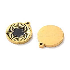 Ionenplattierung (IP) 304 Edelstahl Emaille Charms&nbsp;STAS-M102-23G-03