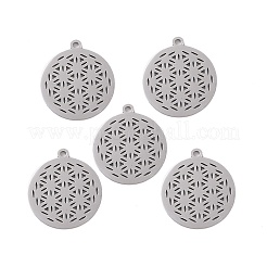 Anlaufgeschützte Anhänger aus 201 Edelstahl mit heiliger Geometrie&nbsp;STAS-S105-JN899-1