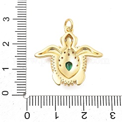 Ottone micro spianare pendenti zirconi&nbsp;KK-L209-094G