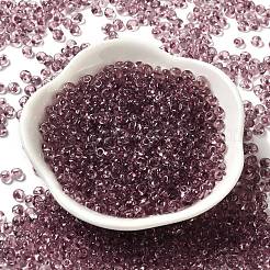 Perles de rocaille en verre de couleurs transparentes&nbsp;X1-SEED-P006-02A-13