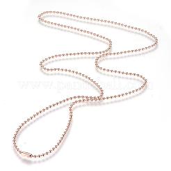 Collar de cadena de bolas de acero inoxidable 304&nbsp;MAK-R012-02RG