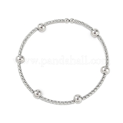 Bracelets en laiton micro pavé de zircons cubiques transparents pour femmes&nbsp;BJEW-M047-02P