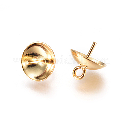 Pendentifs à épingles en acier inoxydable 304 pour perles&nbsp;STAS-F227-48B-G