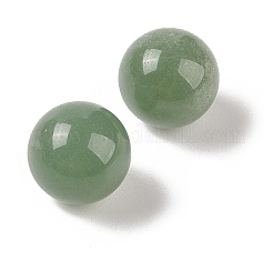 Aventurina verde natural sin cuentas esféricas con agujeros&nbsp;G-K353-04C-02