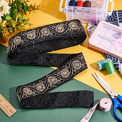 Rubans polyester jacquard style ethnique&nbsp;SRIB-WH0011-017B