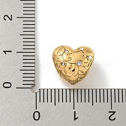 304 Edelstahl Strass europäische Perlen&nbsp;STAS-U005-07G