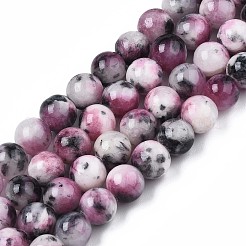 Hebras de cuentas de piedras preciosas de jade persa teñidas naturales&nbsp;G-R271-8mm-XP13