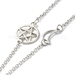 Collana con ciondolo avventurina verde naturale sfaccettata a proiettile&nbsp;NJEW-JN03601-05