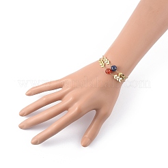Set di braccialetti scorrevoli in ottone regolabili&nbsp;BJEW-JB05402