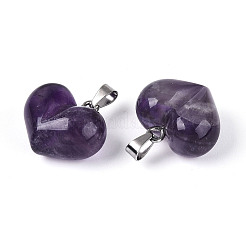 Massive Anhänger aus natürlichem Amethyst&nbsp;G-T143-19H