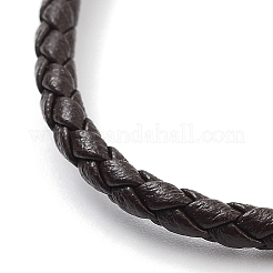 Fabrication de bracelets ronds tressés en simili cuir&nbsp;BJEW-H610-03G-11