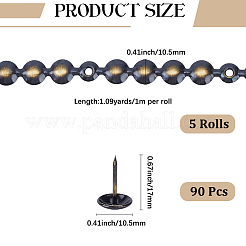 Garniture de tête de clou en fer&nbsp;OCOR-GF0006-15A