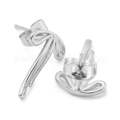 Orecchini a bottone in ottone da donna&nbsp;EJEW-P275-02P