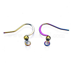 Crochets de boucles d'oreilles français en acier inoxydable 304 avec placage ionique (IP)&nbsp;STAS-S119-014A