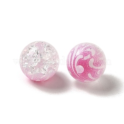 Duoton-sprühlackierte Crackle-Acrylperlen&nbsp;X-OACR-G029-02