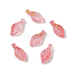 Pendentifs en acrylique transparent et feuille d'or&nbsp;AC-CBAF9C1-04A-01