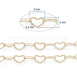 Herzgliederketten aus Messing&nbsp;CHC-G005-27G