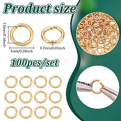 Messing Open Ringe springen&nbsp;KK-WH0001-38G-03