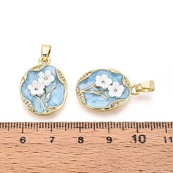Pendentifs avec zircon cubiques à micro-pavés en laiton&nbsp;KK-N277-09A-G