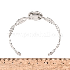 Ébauches de bracelets manchettes en acier inoxydable 304&nbsp;SA-CBA4160-02B-P