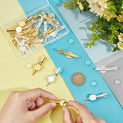 Kit de fabrication de pinces à cheveux en crocodile à dôme vierge&nbsp;DIY-UN0004-71