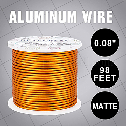 Fil d'aluminium rond mat&nbsp;AW-BC0003-30C-2.0mm