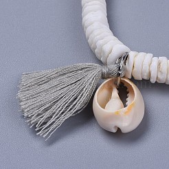 Baumwollfaden Quasten Charme Armbänder&nbsp;BJEW-JB04385-01