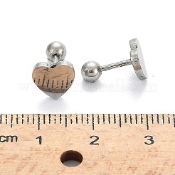Anlaufgeschützte 201 Edelstahl Barbell Knorpel Ohrringe&nbsp;EJEW-R147-41