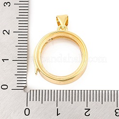 Acumular colgantes medallón de latón chapado&nbsp;KK-F874-01G-08