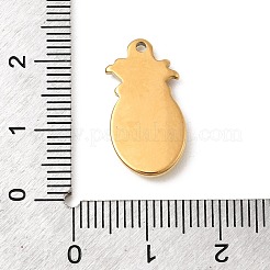 304 Edelstahl-Emaille-Anhänger&nbsp;STAS-B113-13G-01