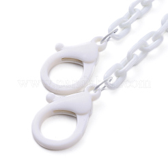 Personalisierte abs kunststoff kabelkette halsketten&nbsp;NJEW-JN02849-07