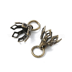 Estante de flores chapado en latón filigrana cuentas de gorra&nbsp;KK-L102-27AB