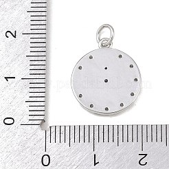 Messing micro pave klare zirkonia anhänger&nbsp;KK-P339-20P