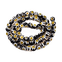 Runden Millefiori Glasperlen Stränge&nbsp;X-LK-P001-31