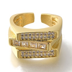 Anelli per polsini aperti con placcatura in cremagliera&nbsp;RJEW-S411-21G