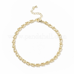 In ottone lettera iniziale u link catena collana braccialetto cavigliera&nbsp;SJEW-JS01235