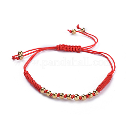 (vente d'usine de fêtes de bijoux) ensembles de bracelets et de bagues en perles tressées avec cordon en nylon réglable&nbsp;SJEW-JS01029-02