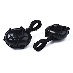Natürlichen Obsidian Anhänger&nbsp;G-N0326-93B