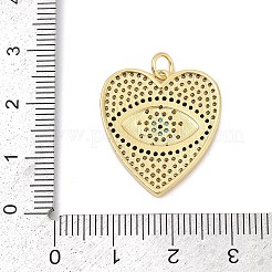 Pendentifs avec zircon cubiques à micro-pavés en laiton&nbsp;KK-U058-58C-G