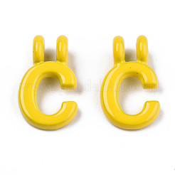 Pendenti con collegamento a 2 anello in lega verniciati a spruzzo&nbsp;X-PALLOY-T075-48C-RS