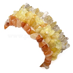 4 set di bracciali elastici con perline di pietre preziose&nbsp;BJEW-JB11180