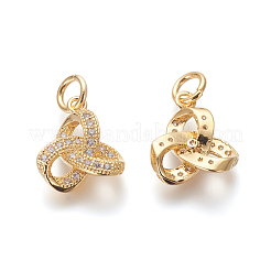 Ottone micro spianare pendenti zirconi&nbsp;ZIRC-J021-21G-RS