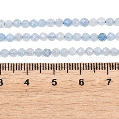 Natürliche Aquamarin Perlen Stränge&nbsp;G-Z163-C01-3mm