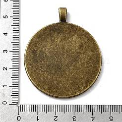 Grandi montature cabochon in lega stile tibetano vintage&nbsp;X-TIBEP-M018-117AB-NF