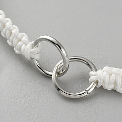 2 bracelet tressé en nylon réglable de 2 couleurs pour couple&nbsp;BJEW-WH0816-003