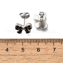 Orecchini a bottone in acciaio inossidabile 304&nbsp;EJEW-F361-14P