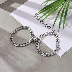 Bracciali con catene a maglie in acciaio inossidabile 304 anti-ossidazione&nbsp;BJEW-JB06277
